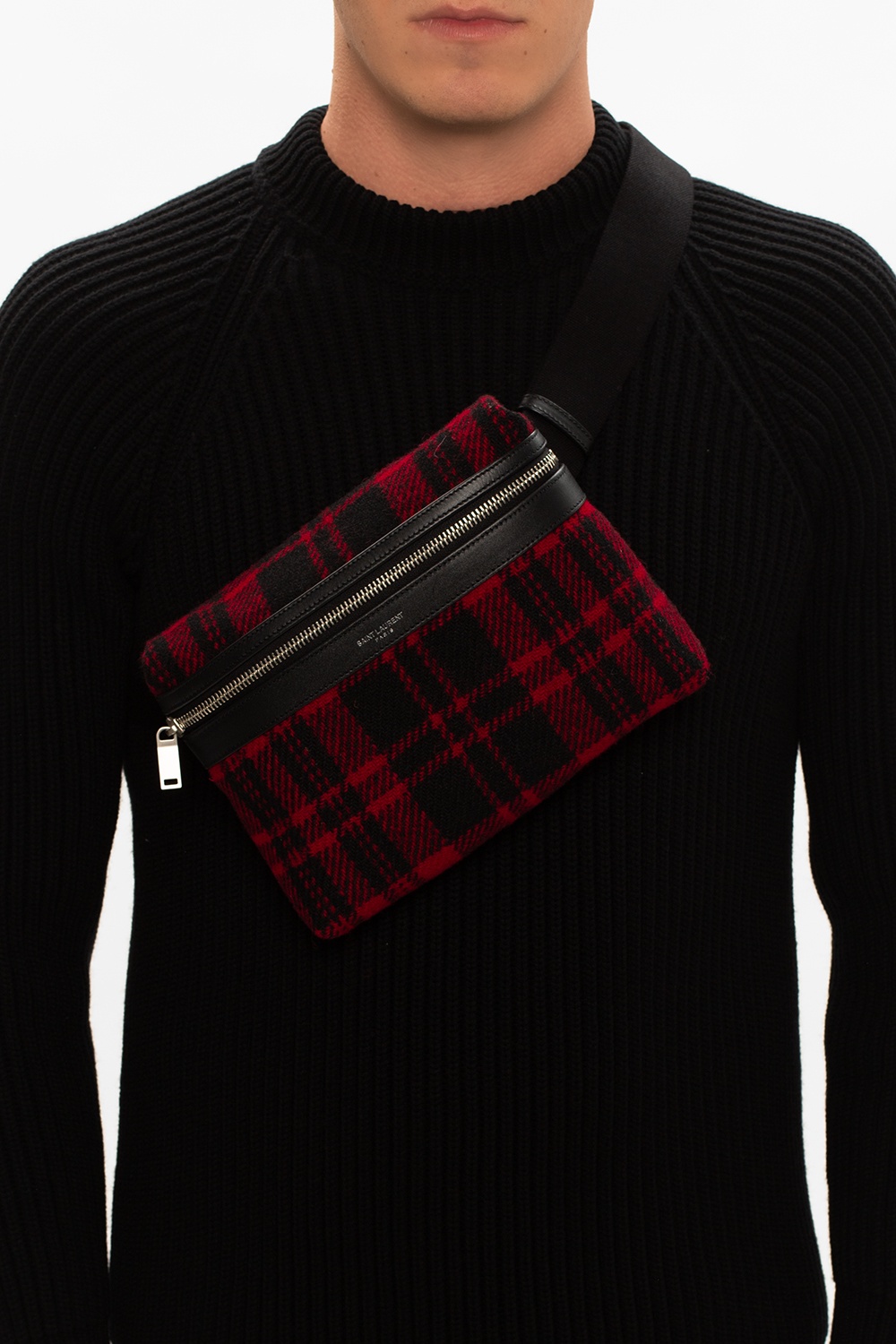 GenesinlifeShops Sweden - Red 'City' belt bag Saint Laurent ...